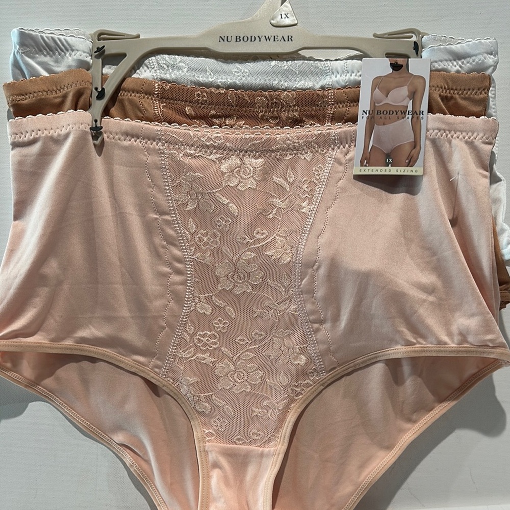 NWT Nu Bodywear (3) Piece Shaper Panties all day wear for all sizes and shapes.
